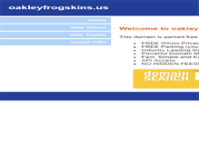 Tablet Screenshot of oakleyfrogskins.us